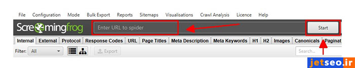 آموزش Screaming Frog SEO Spider